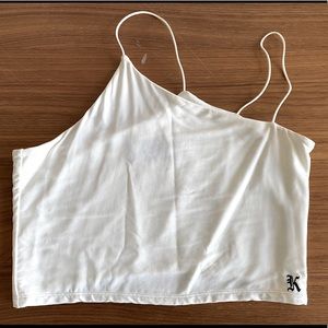 Kith white Veronica crop top